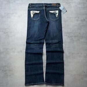 Y2K Blue Elegant Jeans Grunge Deadstock Bootcut Denim Jeans